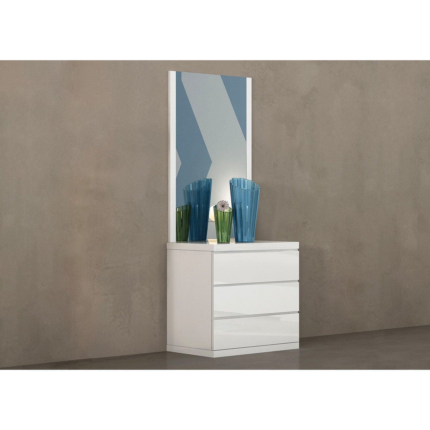 Anna Single Dresser-Whiteline Modern Living-WHITELINE-DR1207S-LGRY-DressersGrey-5-France and Son