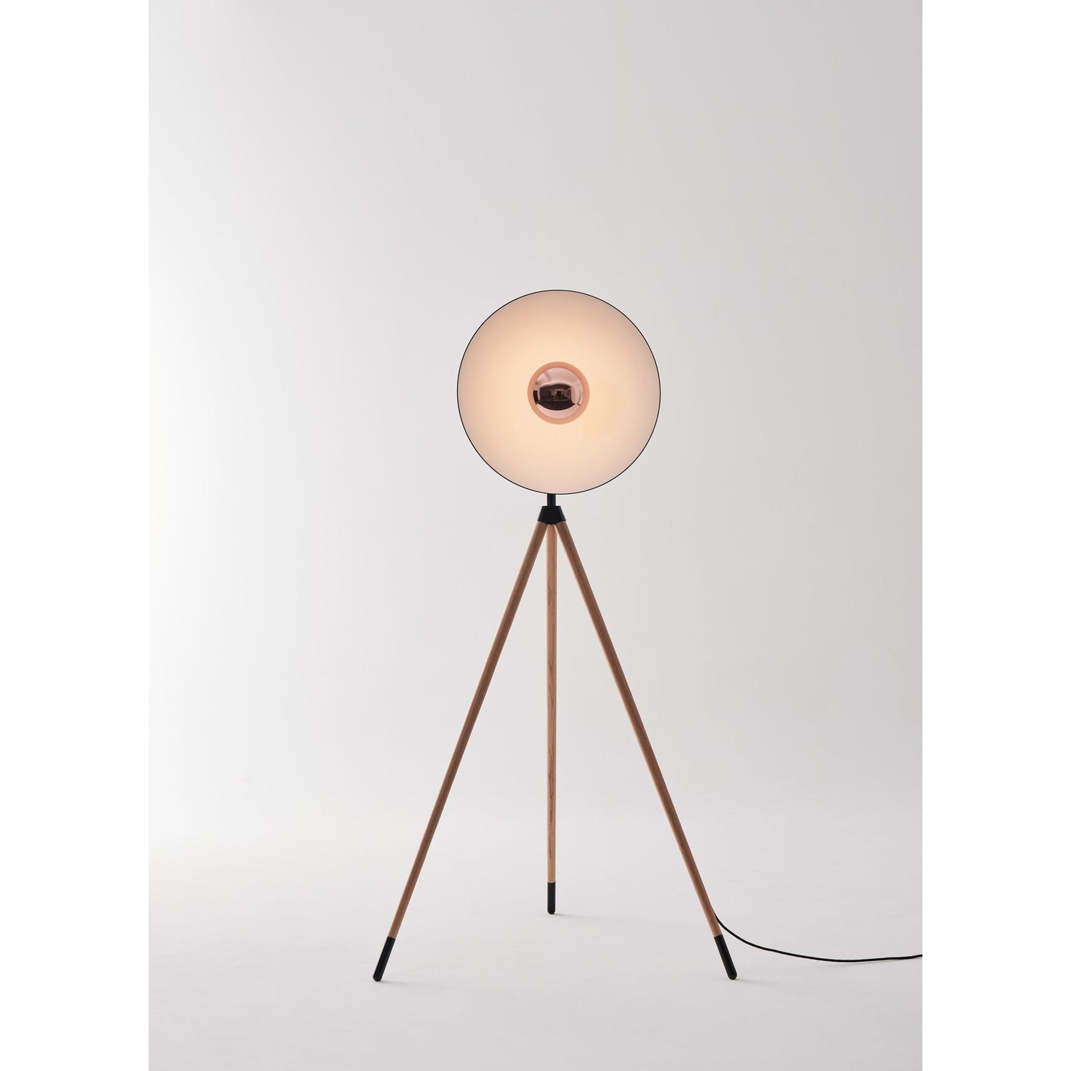 Apollo Mega Floor Lamp-Seed Design-SEED-SLD-3655MFTE-BCH-Floor LampsBlack/Cooper + Beech Wood-1-France and Son