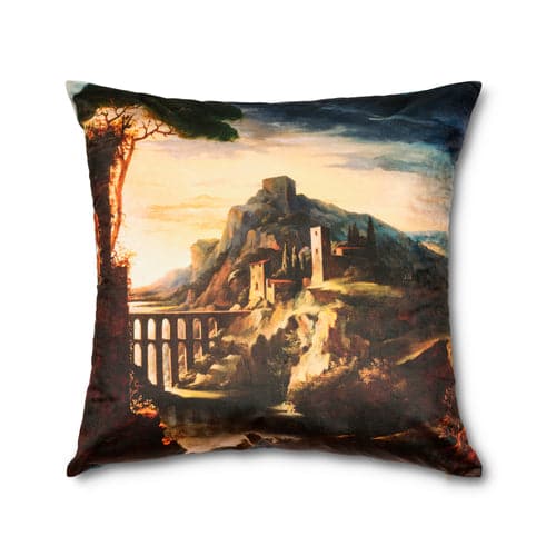 Aqueduct Pillow-Ann Gish-ANNGISH-PWAQ2626-MUL-Bedding-1-France and Son