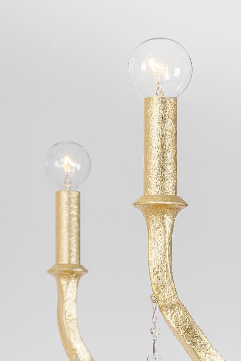 Aveline Chandelier - Gold Leaf 20 Lights