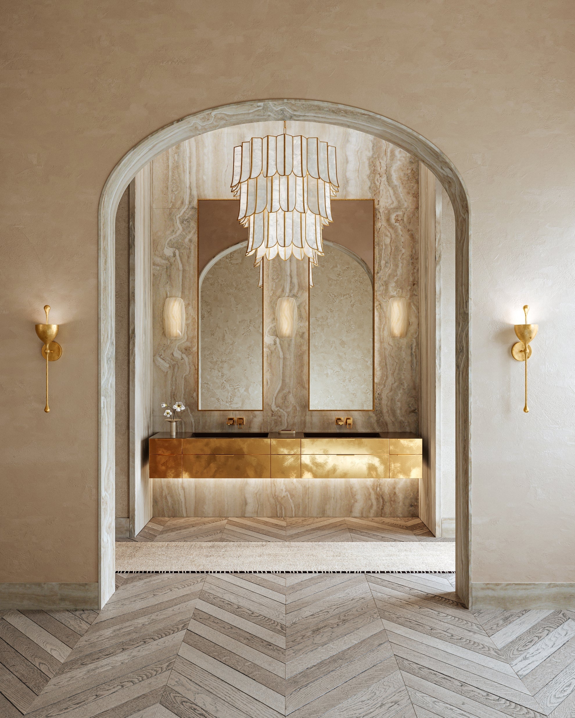 Azzurra Wall Sconce - Vintage Brass