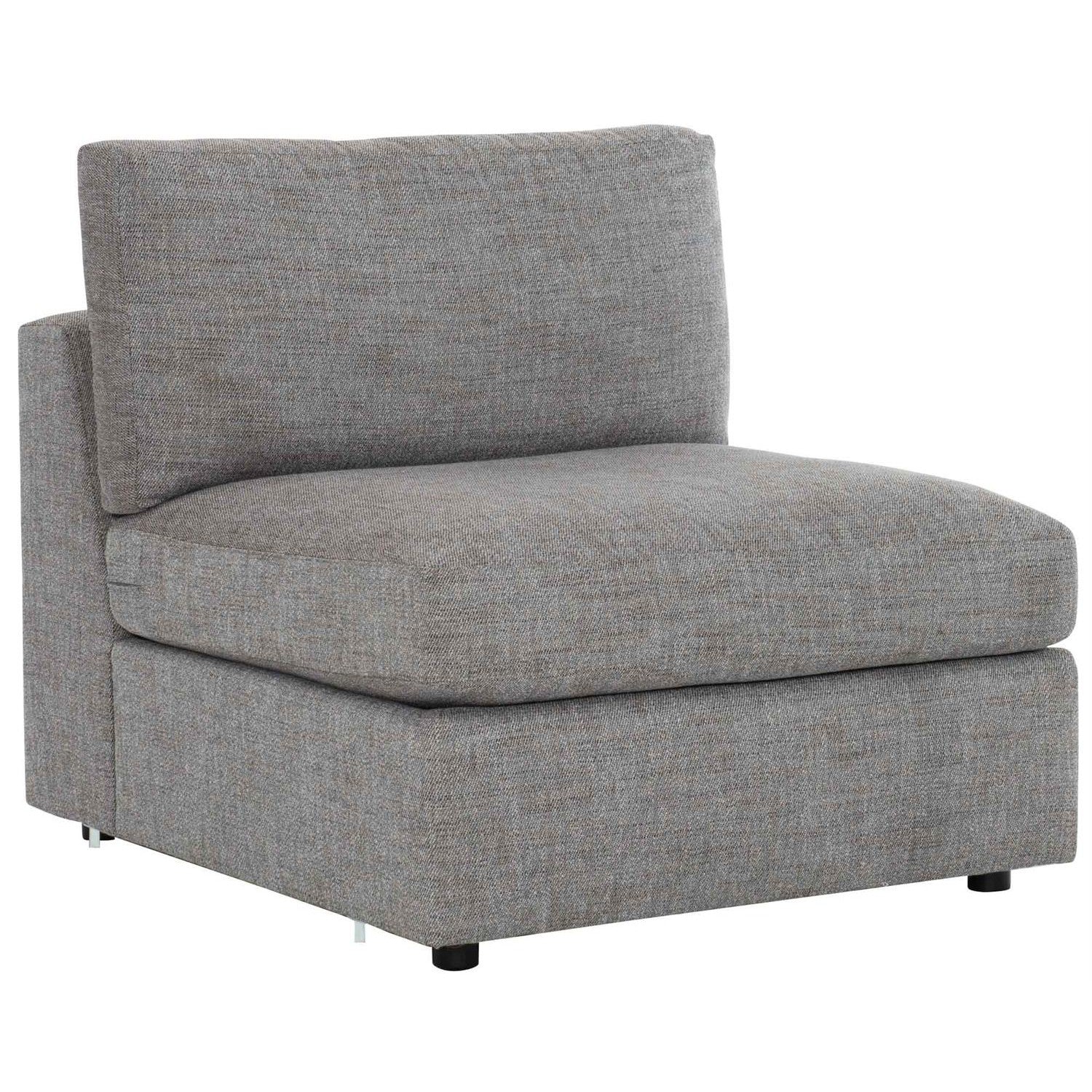 Stafford Fabric Chair-Bernhardt-BHDT-B4830Y-Lounge ChairsArmless Chair-Without Pillows-7-France and Son