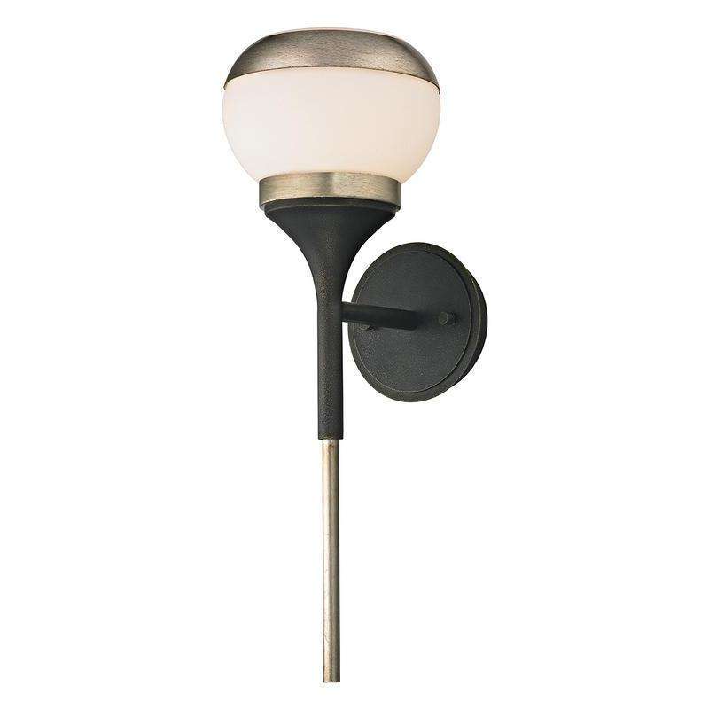 Alchemy 1Lt Wall Sconce Vintage Bronze And Champagne Silver Leaf-Troy Lighting-TROY-B5861-Wall Lighting-1-France and Son