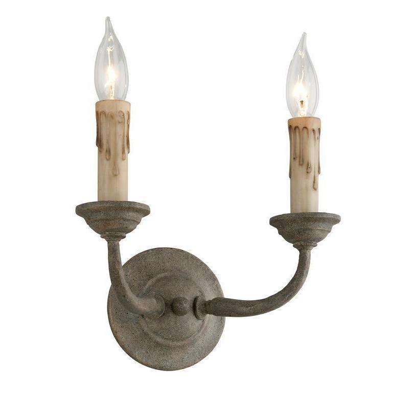 Cyrano 2Lt Wall Sconce Earthen Bronze-Troy Lighting-TROY-B6112-Wall Lighting-1-France and Son