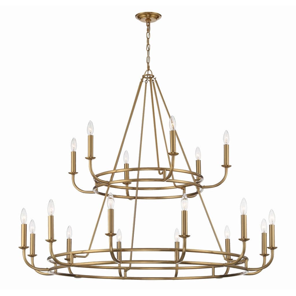 Bailey 18 Light Chandelier-Crystorama Lighting Company-CRYSTO-BAI-A2109-AG-ChandeliersAged Brass-1-France and Son