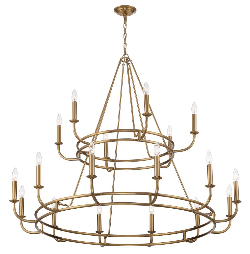 Bailey 18 Light Chandelier-Crystorama Lighting Company-CRYSTO-BAI-A2109-AG-ChandeliersAged Brass-2-France and Son