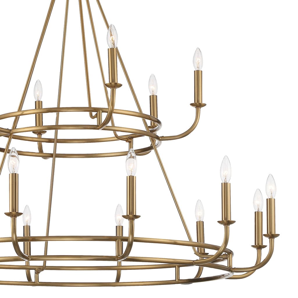 Bailey 18 Light Chandelier-Crystorama Lighting Company-CRYSTO-BAI-A2109-AG-ChandeliersAged Brass-3-France and Son