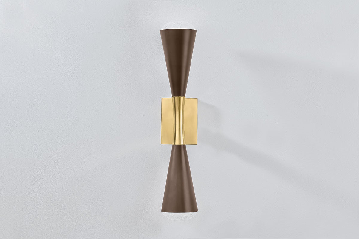 Barcelona Wall Sconce - Vintage Brass/Bronze 2 Lights