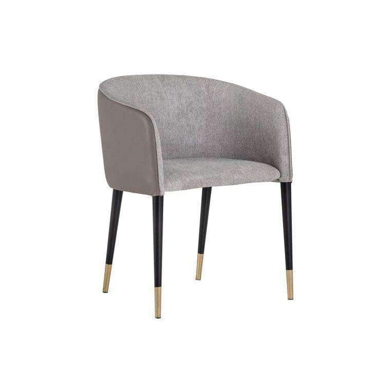 Asher Dining Armchair-Sunpan-SUNPAN-103148-Dining ChairsFlint Grey / Napa Taupe-1-France and Son