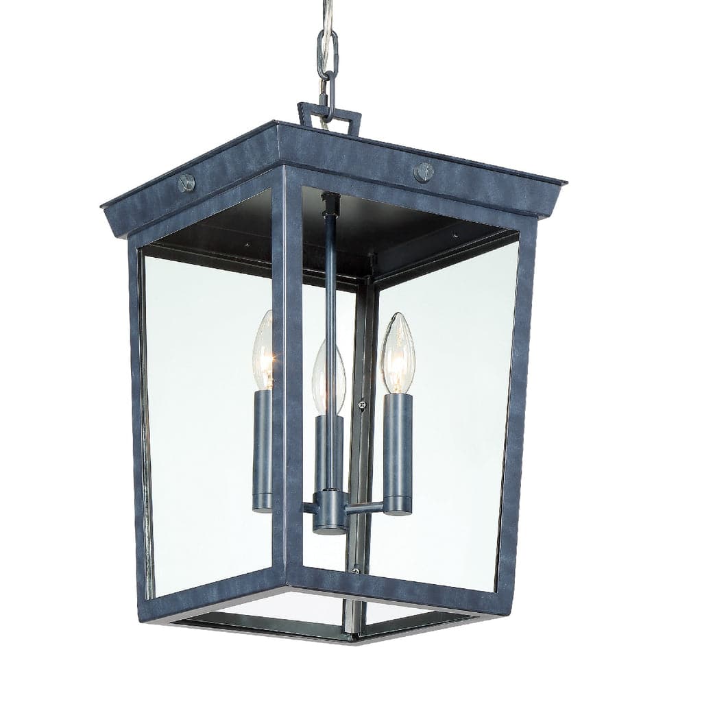 Belmont 3 Light Outdoor Pendant-Crystorama Lighting Company-CRYSTO-BEL-A8065-GE-Outdoor Pendants-1-France and Son