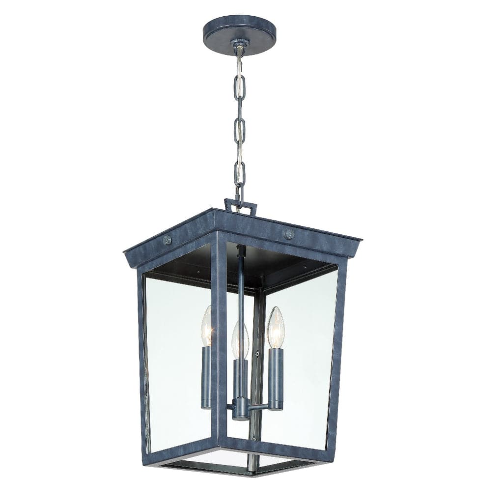 Belmont 3 Light Outdoor Pendant-Crystorama Lighting Company-CRYSTO-BEL-A8065-GE-Outdoor Pendants-2-France and Son