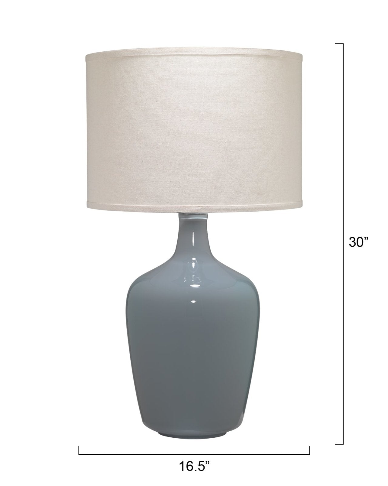 Plum Jar Table Lamp-Jamie Young-JAMIEYO-BLJARGV255CD-Table LampsGrey-3-France and Son