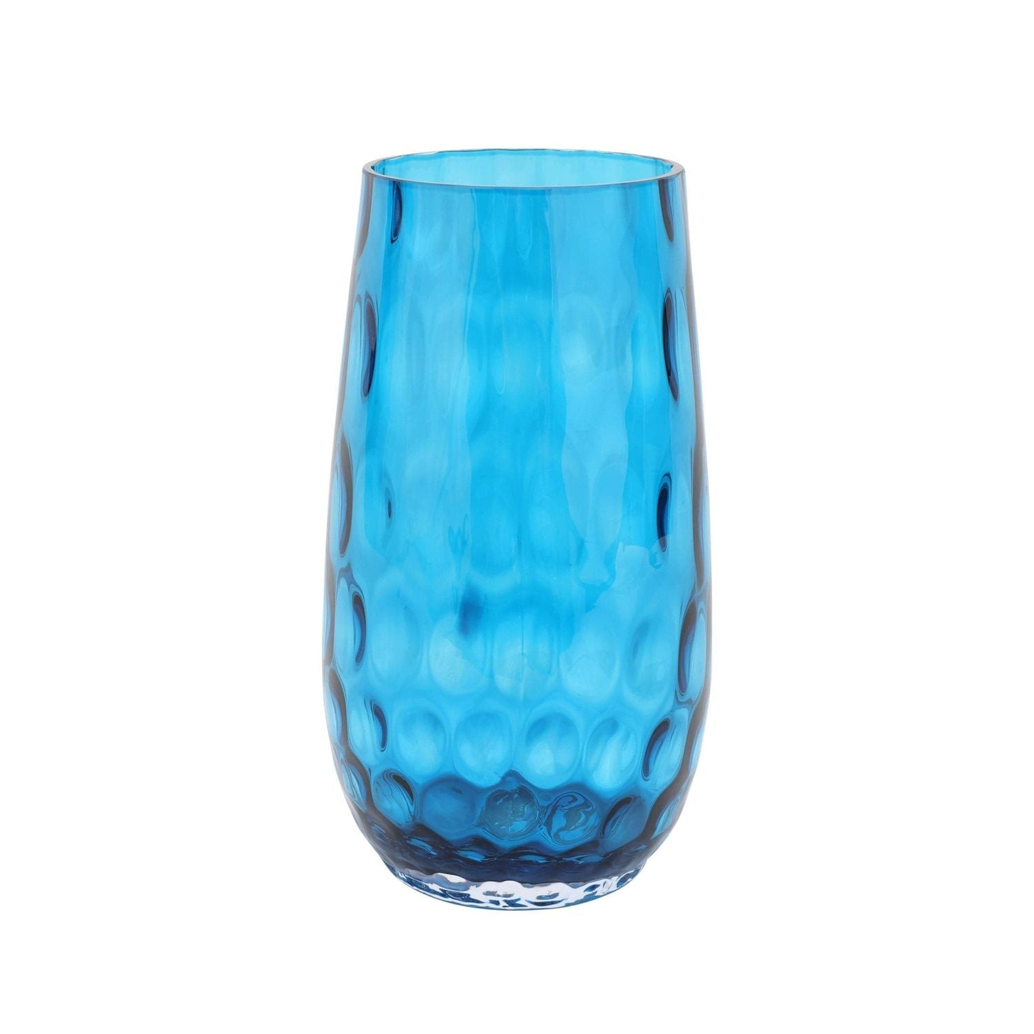 Bolla Glass Pebbled Vase - Ash Blue / Small