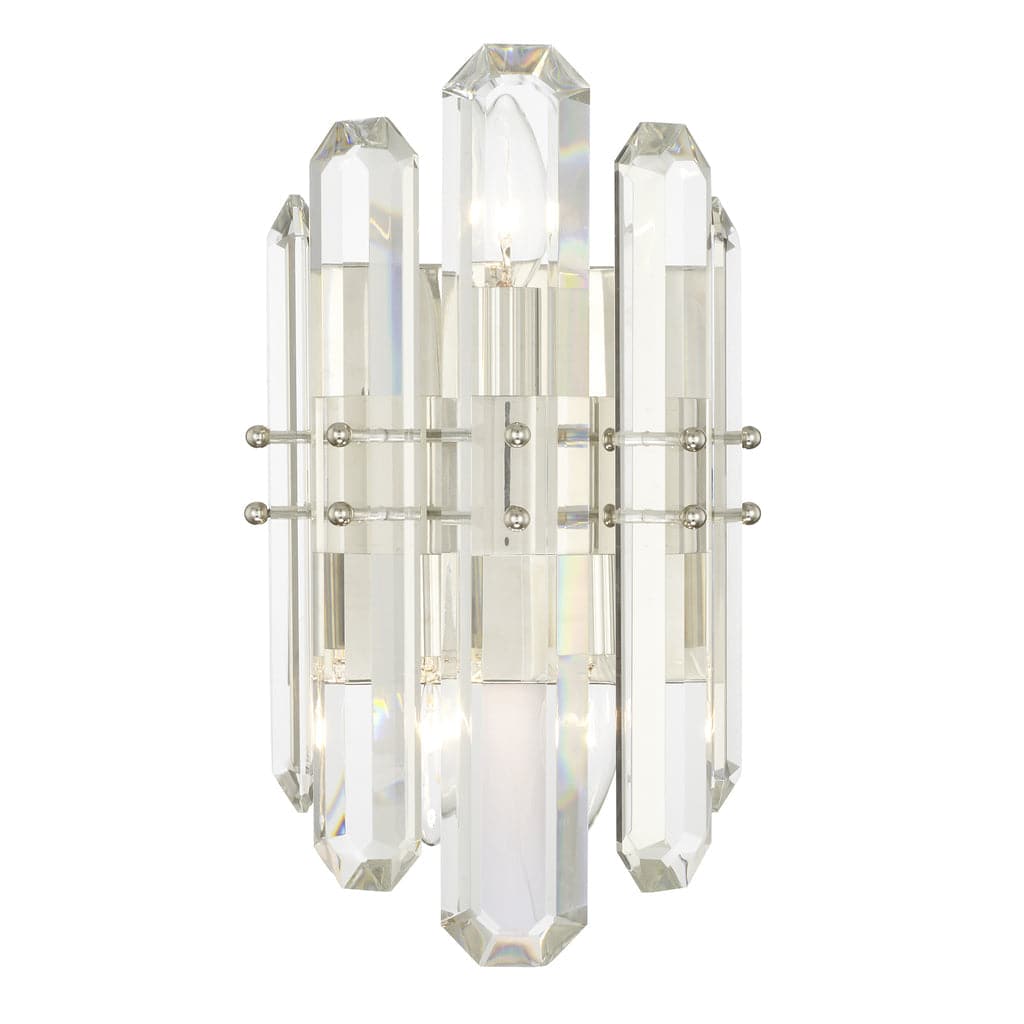 Bolton 2 Light Wall Mount-Crystorama Lighting Company-CRYSTO-BOL-8882-PN-Flush MountsPolished Nickel-2-France and Son