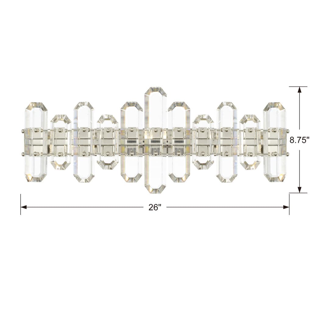 Bolton 3 Light Vanity-Crystorama Lighting Company-CRYSTO-BOL-8883-PN-Bathroom Lighting-2-France and Son