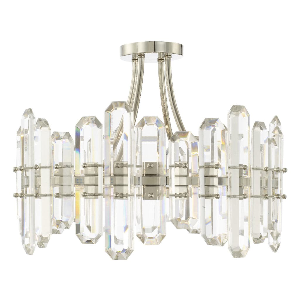 Bolton 4 Light Ceiling Mount-Crystorama Lighting Company-CRYSTO-BOL-8884-PN-ChandeliersPolished Nickel-2-France and Son