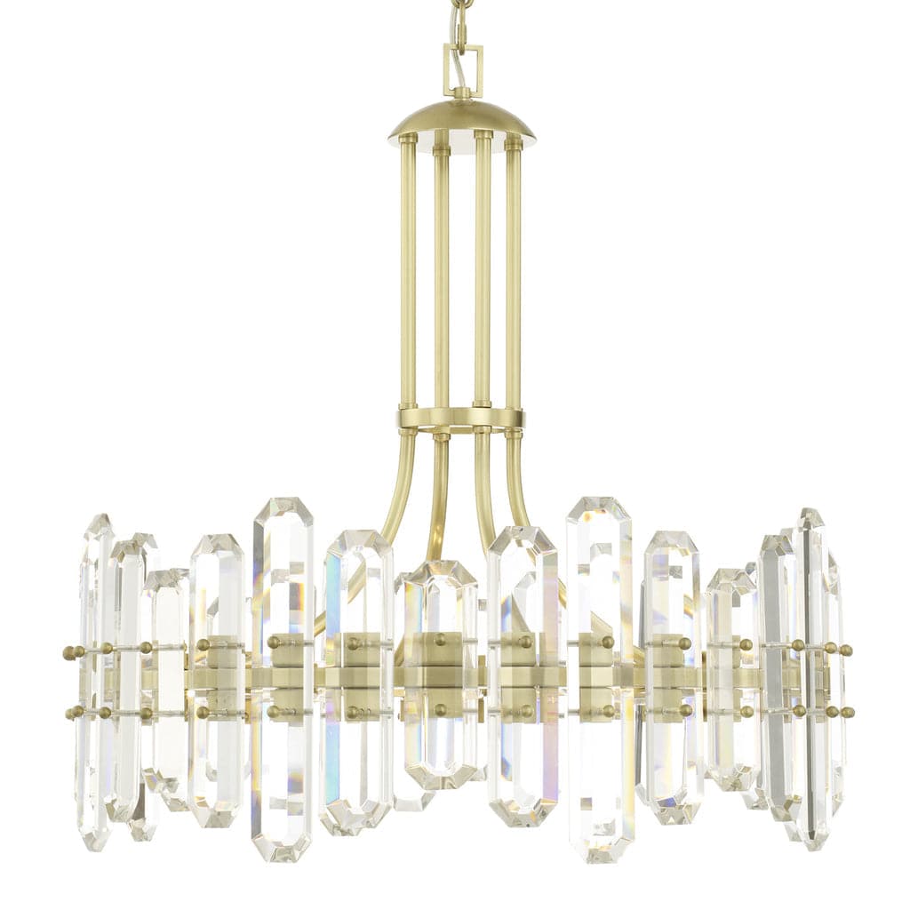 Bolton 8 Light Chandelier-Crystorama Lighting Company-CRYSTO-BOL-8888-AG-ChandeliersAntique Brass-3-France and Son