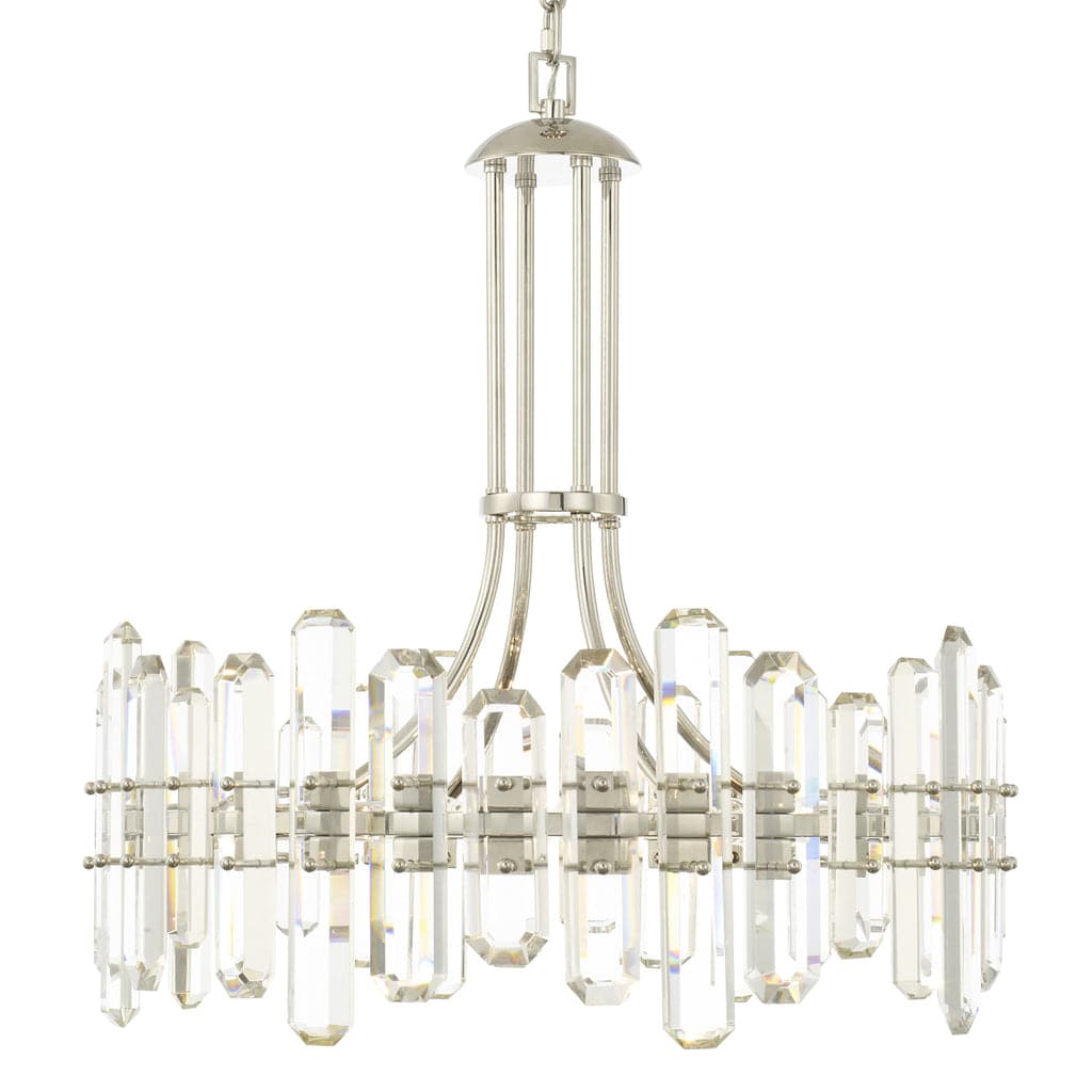 Bolton 8 Light Chandelier-Crystorama Lighting Company-CRYSTO-BOL-8888-AG-ChandeliersAntique Brass-4-France and Son