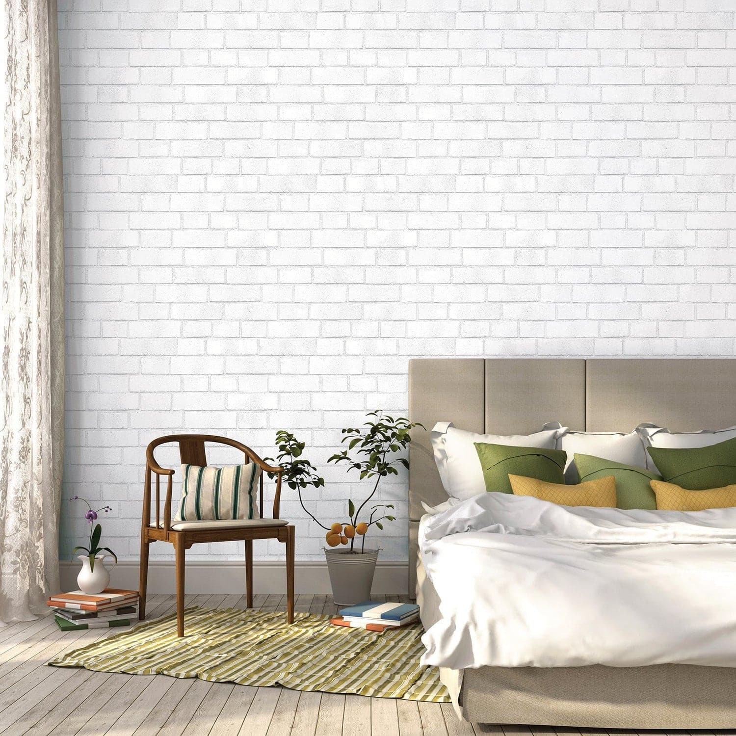 Brick Peel And Stick Wallpaper-Tempaper & Co.-Tempaper-BR10523-Wall PaperEbony Brick-8-France and Son