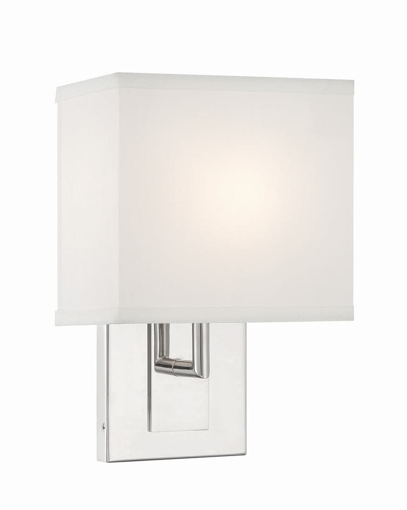 Brent 1 Light Sconce-Crystorama Lighting Company-CRYSTO-BRE-A3632-PN-Wall LightingPolished Nickel-4-France and Son