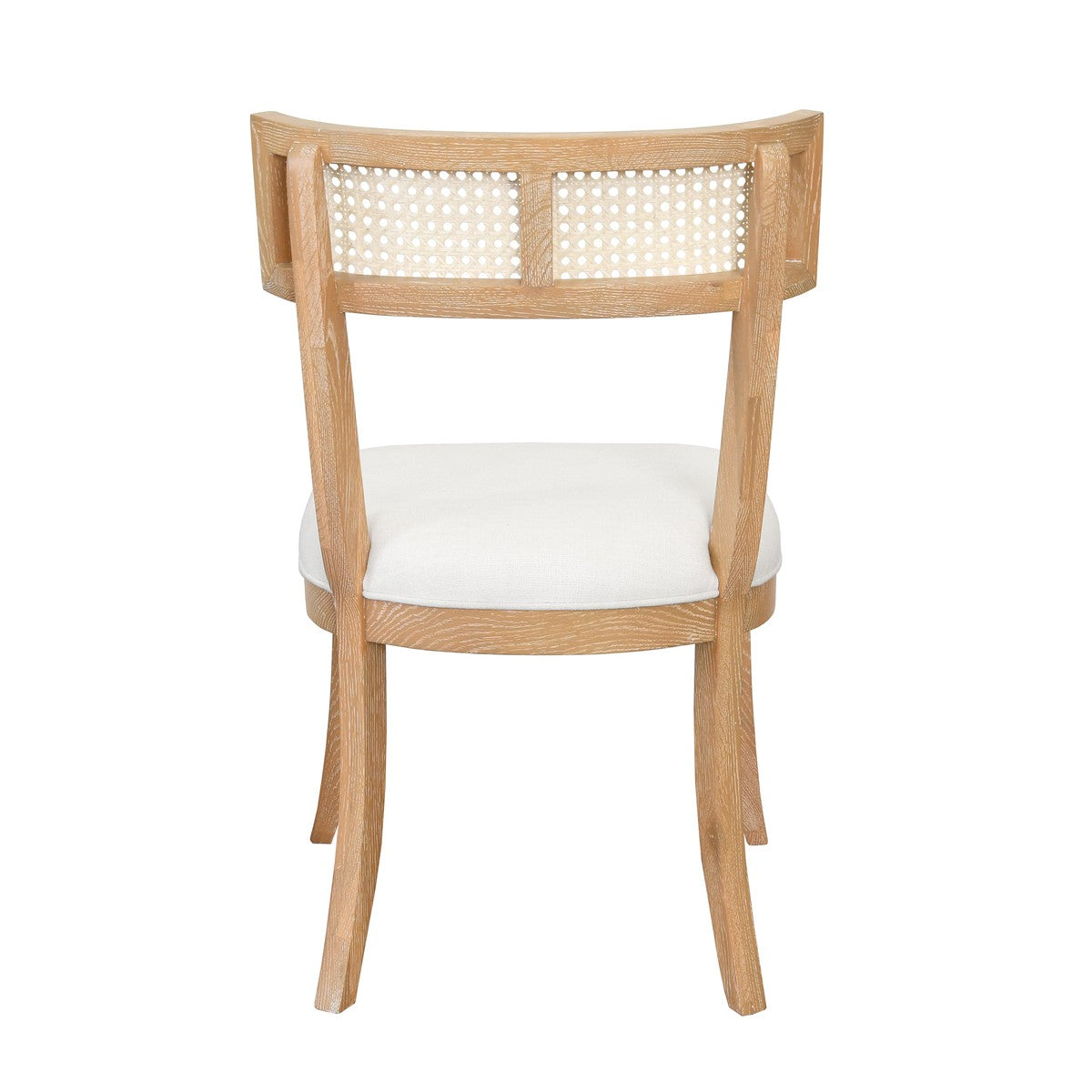 Britta - Klismos Dining Chair With Cane Detail In Cerused Oak