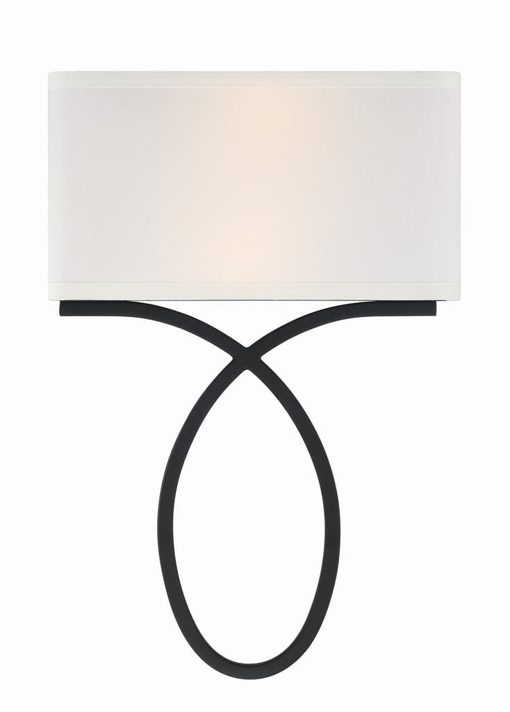 Brinkley 2 Light Wall Mount-Crystorama Lighting Company-CRYSTO-BRK-A3702-BF-Wall LightingBlack Forged-7-France and Son