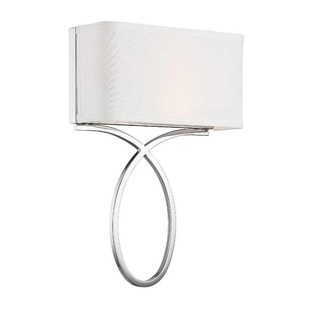 Brinkley 2 Light Wall Mount-Crystorama Lighting Company-CRYSTO-BRK-A3702-PN-Wall LightingPolished Nickel-3-France and Son