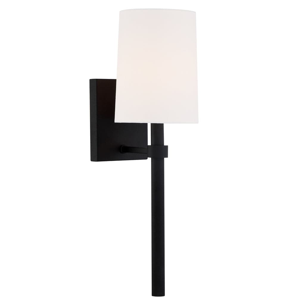 Bromley 1 Light Wall Mount-Crystorama Lighting Company-CRYSTO-BRO-451-BF-Wall LightingBlack Forged-1-France and Son