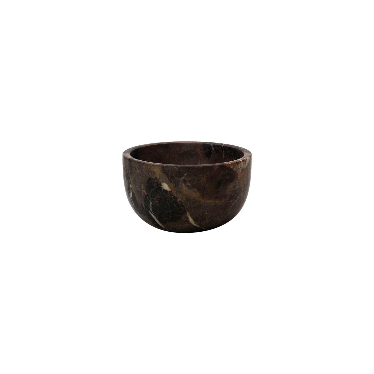 Eros Collection - 6" Honed Finish Nut Bowl-Marble Crafter-MC-BW71-BG-1-BowlsBlack & Gold-1-France and Son