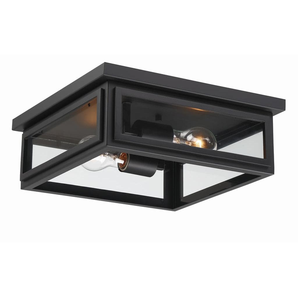 Byron 2 Light Outdoor Ceiling Mount-Crystorama Lighting Company-CRYSTO-BYR-80100-MK-Outdoor Flush Mounts-2-France and Son