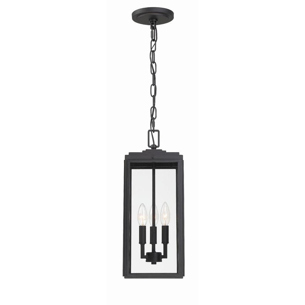 Byron 3 Light Outdoor Pendant-Crystorama Lighting Company-CRYSTO-BYR-80105-MK-Outdoor Pendants-1-France and Son