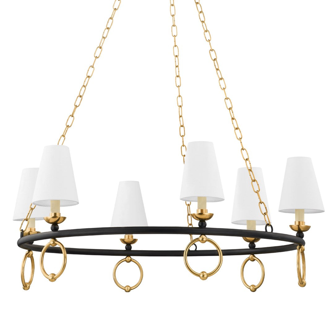 Haverford Chandelier-Mitzi-HVL-H757806-AGB/TBK-Chandeliers-1-France and Son