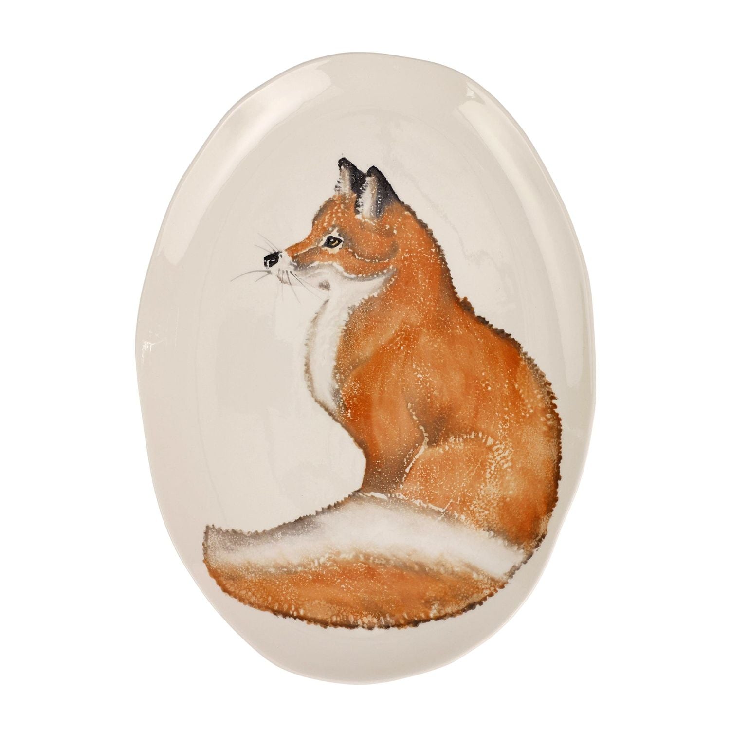 Cacciatore Fox Oval Platter