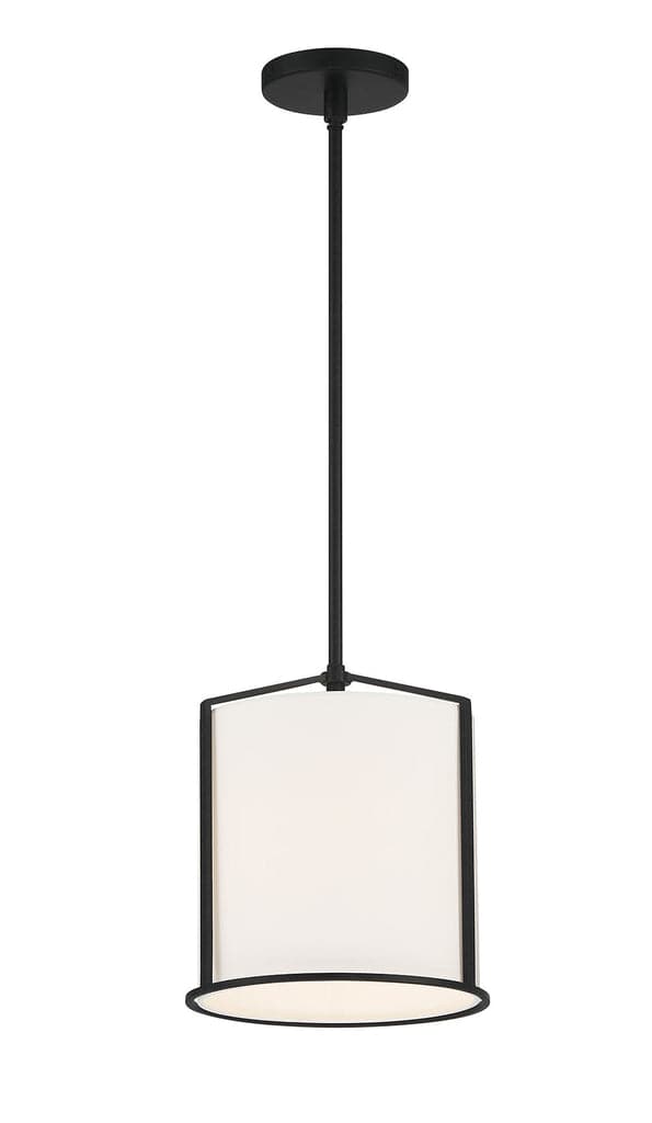 Carlyn 1 Light Pendant-Crystorama Lighting Company-CRYSTO-CAR-9201-BK-Pendants-2-France and Son