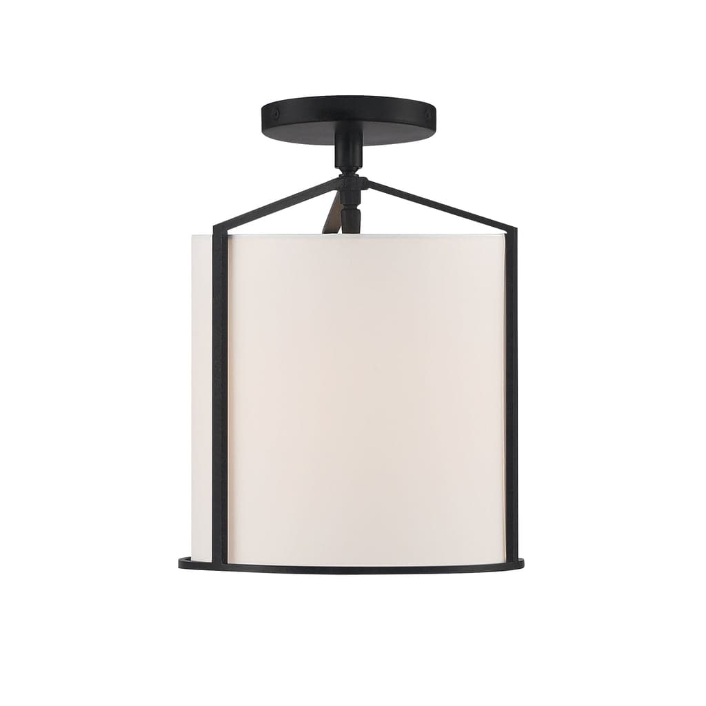 Carlyn 1 Light Semi-Flush-Crystorama Lighting Company-CRYSTO-CAR-9201-BK_CEILING-Flush Mounts-1-France and Son