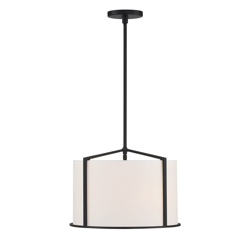 Carlyn 4 Light Pendant-Crystorama Lighting Company-CRYSTO-CAR-9204-BK-Pendants-1-France and Son