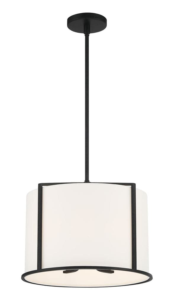 Carlyn 4 Light Pendant-Crystorama Lighting Company-CRYSTO-CAR-9204-BK-Pendants-3-France and Son