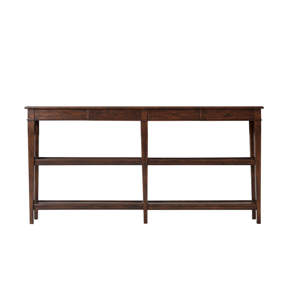 Village Console Table-Theodore Alexander-THEO-CB53002-4-France and Son