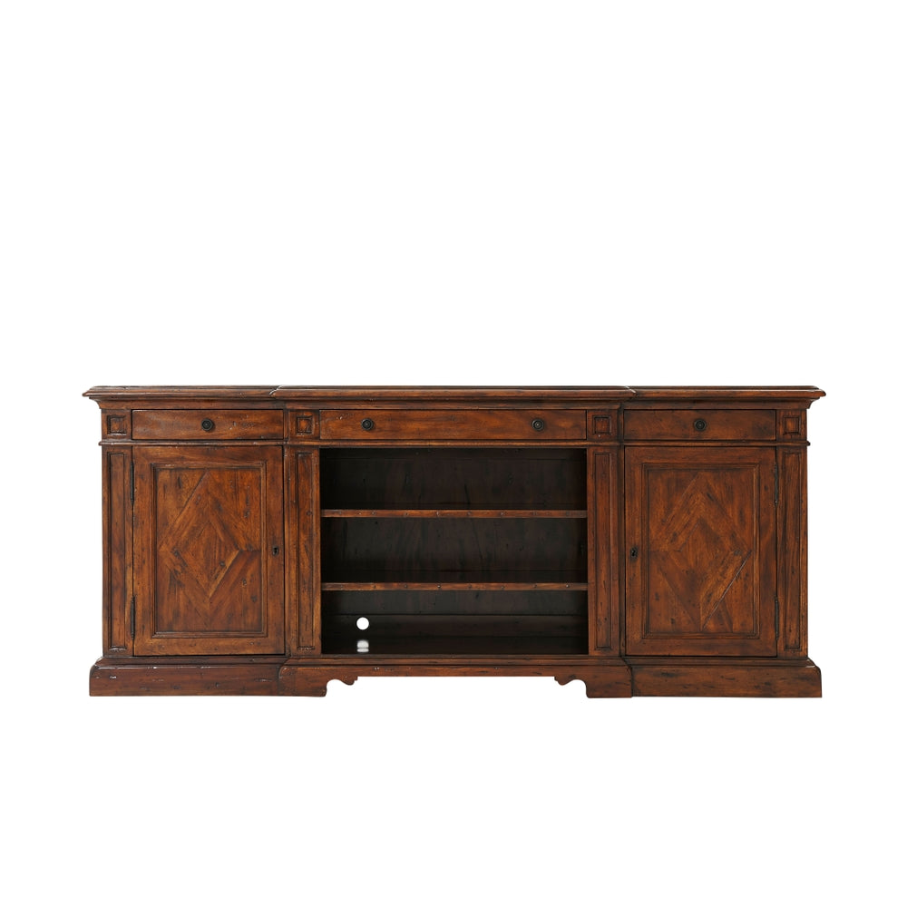 Country Entertainment TV cabinet-Theodore Alexander-THEO-CB62001-Media Storage / TV Stands-2-France and Son