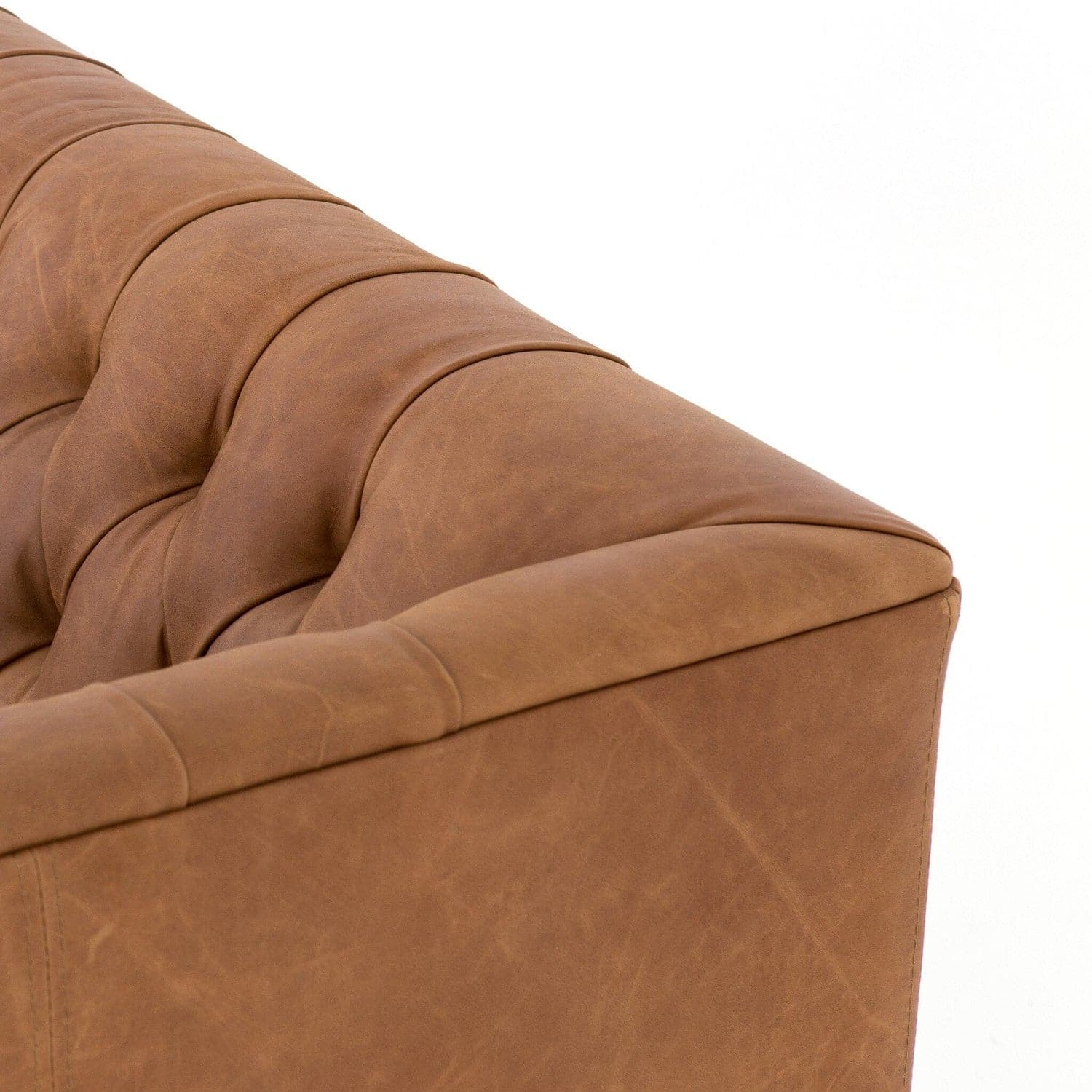 Williams Leather Sofa - Natural Washed Camel