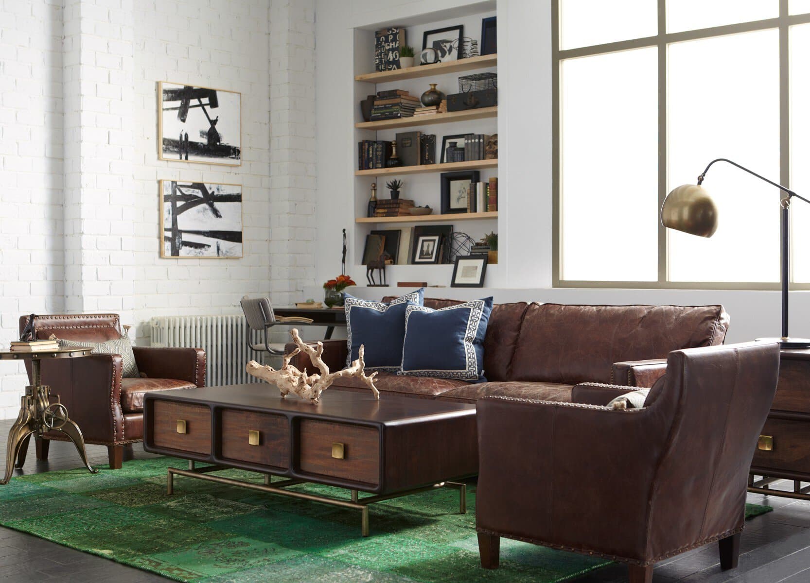 Larkin Sofa - Cigar