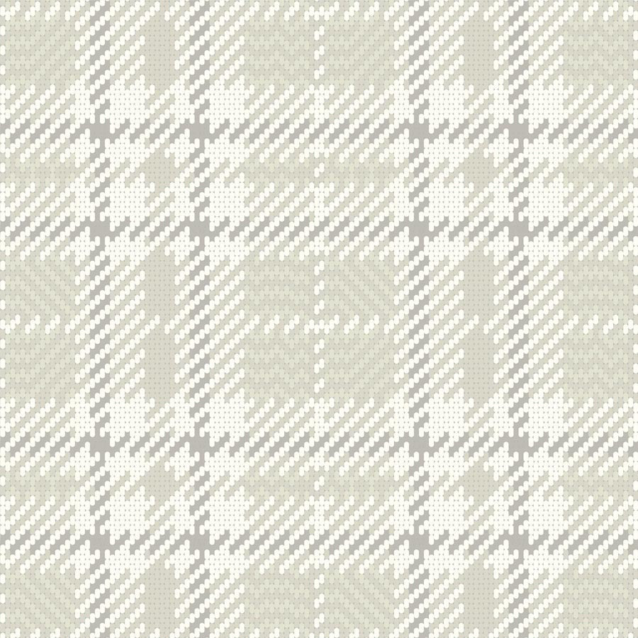 Clark Plaid Wallpaper-Mitchell Black-MITCHB-WCCE1-BB-PM-10-Wall DecorPatterns Berteau Beige-Premium Matte Paper-1-France and Son