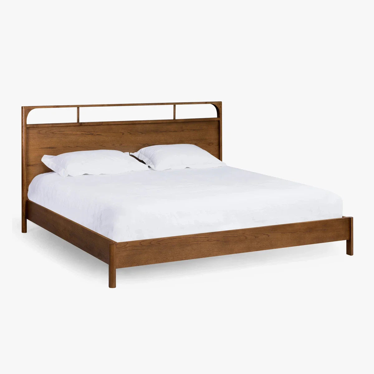 Cali Bed, Queen - Walnut