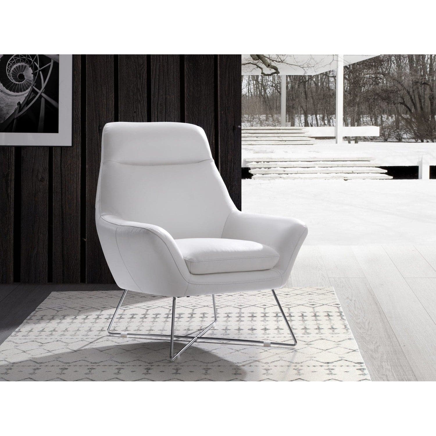 Daiana Chair-Whiteline Modern Living-WHITELINE-CH1352L-DGRY-Lounge ChairsDark Grey-3-France and Son