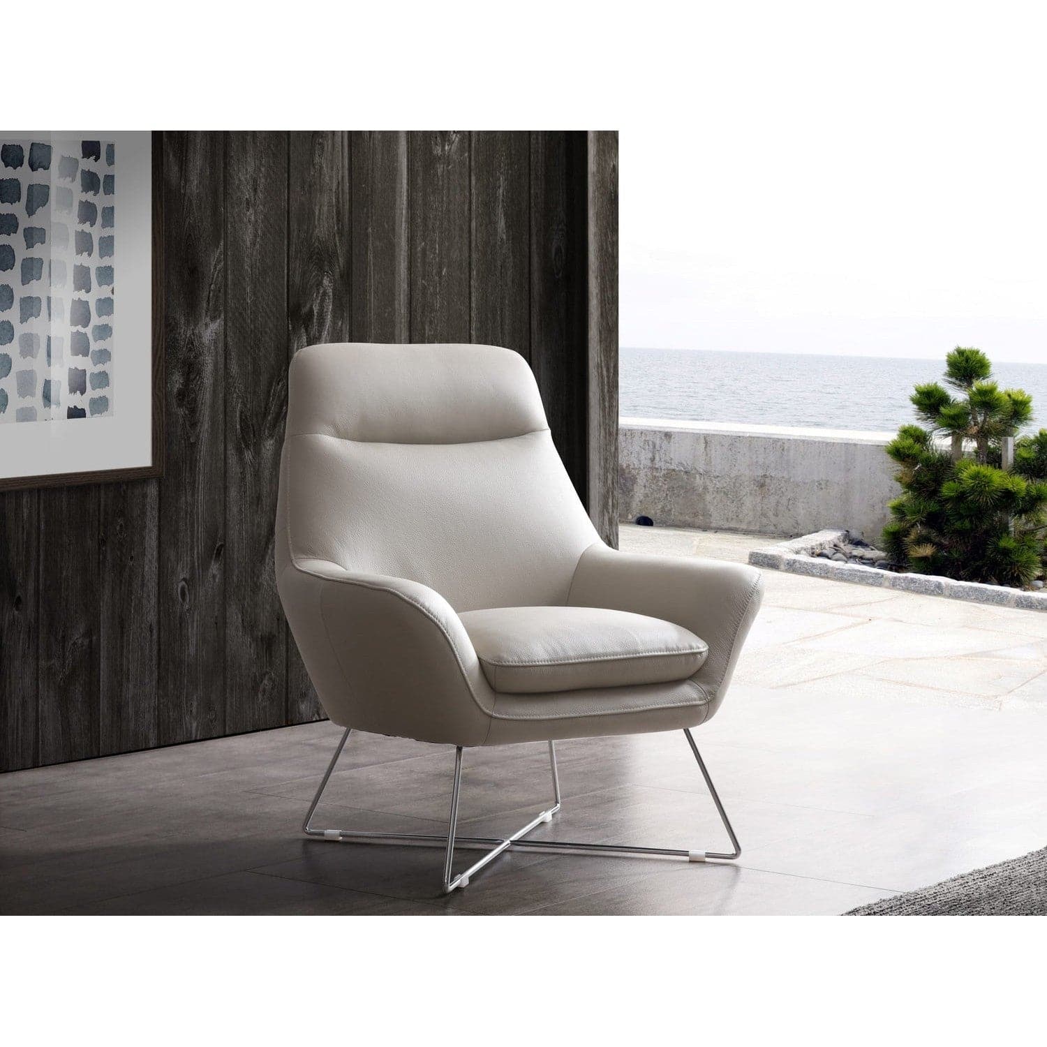 Daiana Chair-Whiteline Modern Living-WHITELINE-CH1352L-DGRY-Lounge ChairsDark Grey-2-France and Son