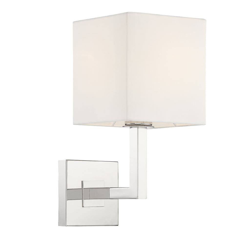 Chatham 1 Light Wall Mount-Crystorama Lighting Company-CRYSTO-CHA-491-PN-Wall Lighting-1-France and Son