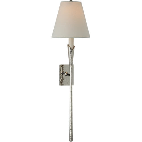 Allan Large Tail Sconce-Visual Comfort-VISUAL-CHD 2506PN-L-Wall LightingPolished Nickel-1-France and Son