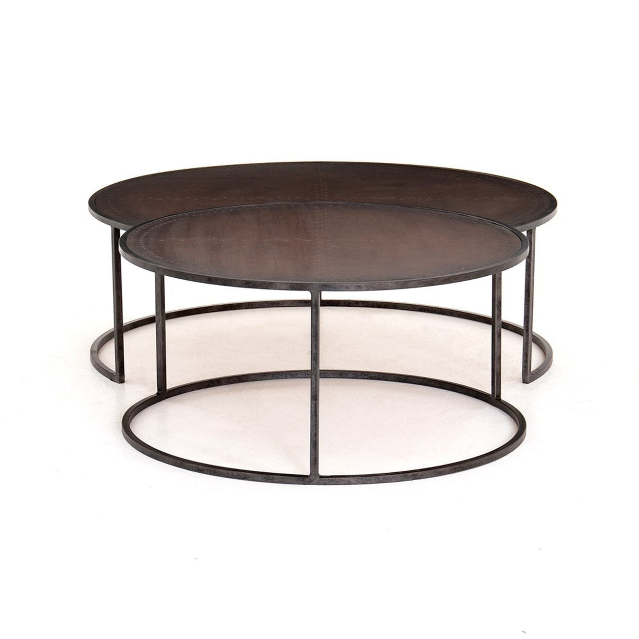 Catalina Nesting Coffee Table-Four Hands-FH-CIMP-12E-Coffee TablesAntique Copper Clad-3-France and Son