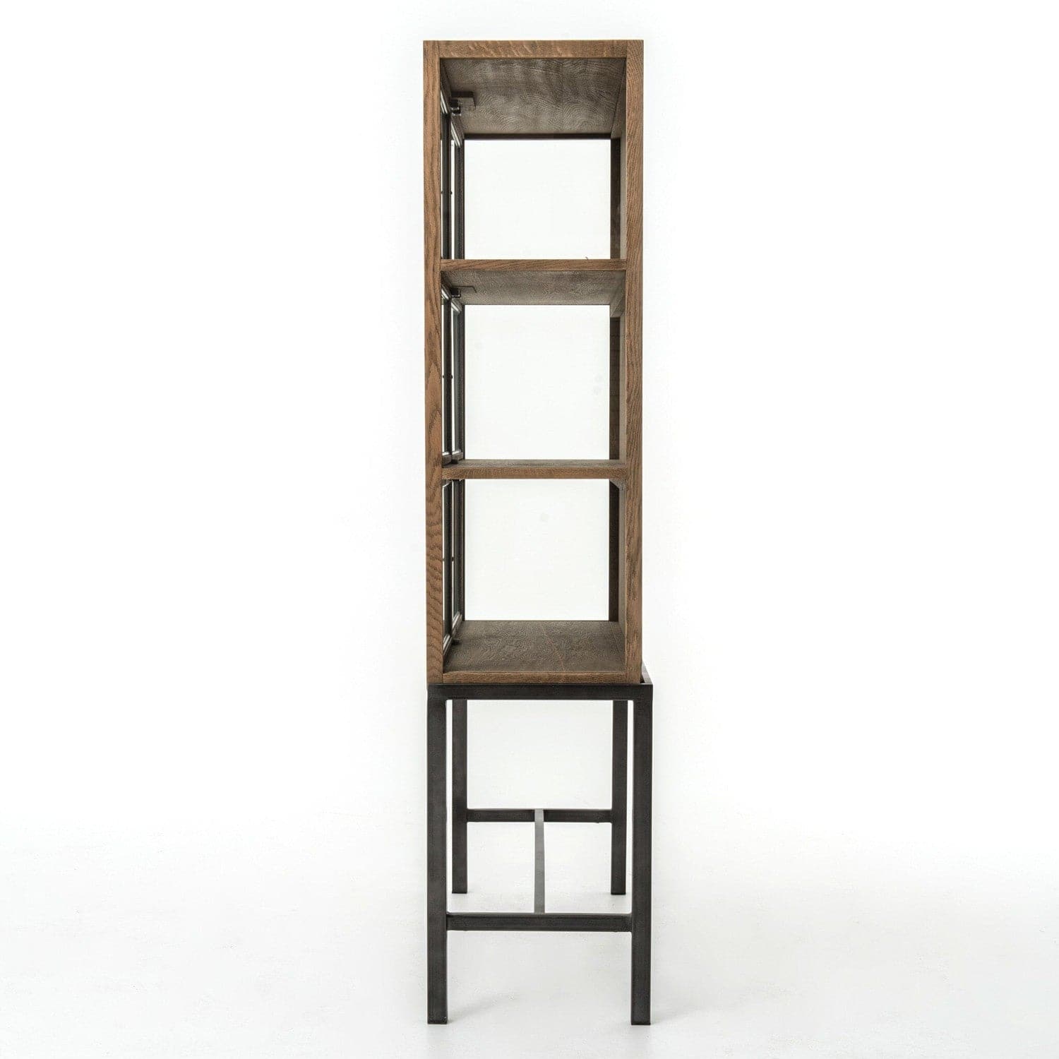 Spencer Curio Cabinet - Drifted Oak Solid