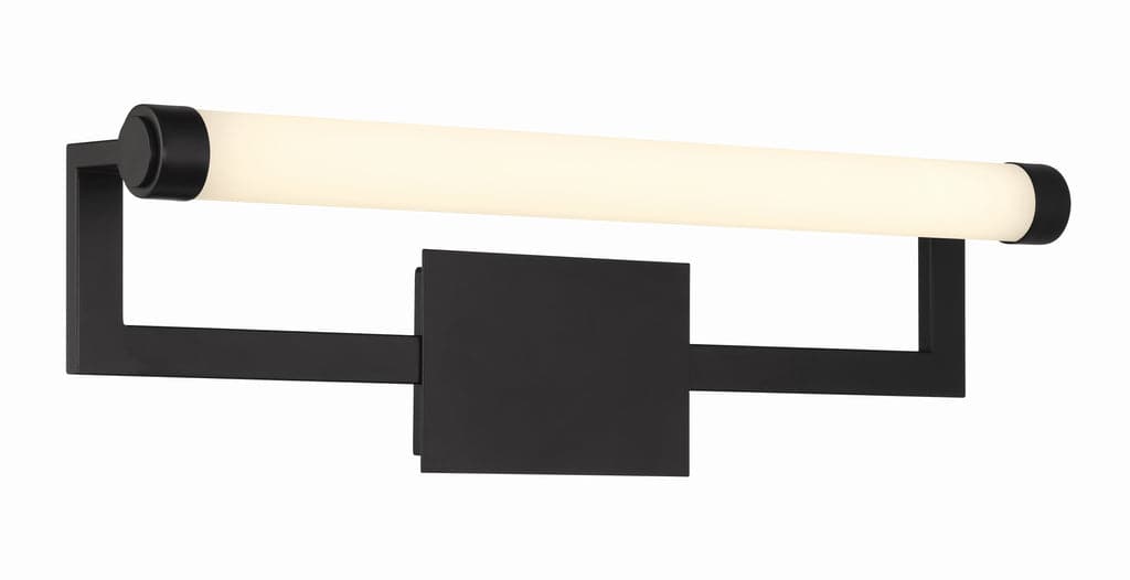 Clinton 1 Light Bathroom Vanity-Crystorama Lighting Company-CRYSTO-CLT-7201-MK-Bathroom LightingMatte Black-2-France and Son